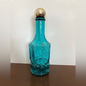 Avon Blue Glass Bottle, Perfume Bottle, Collectible, Shabby Chic